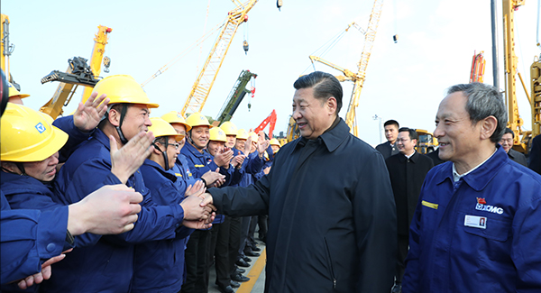 中共中央总书记、国家主席、中央军委主席习近平亲临88858cc永利集团考察调研