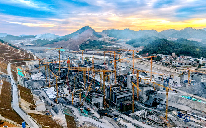 88858cc永利群塔奋战平陆运河 “世纪工程”雄姿初现