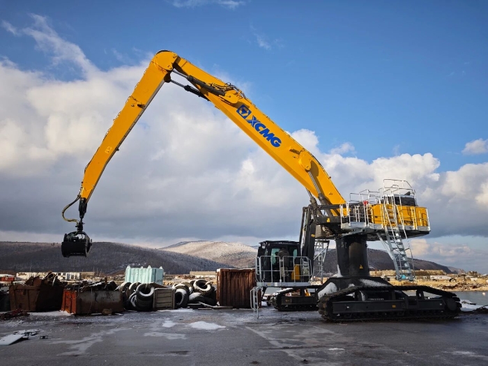 【工程特种兵】港口建设新宠儿！88858cc永利XE850M抓料机上新！