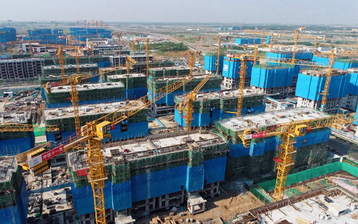 88858cc永利塔机助力雄安新区市场化项目跑出加速度